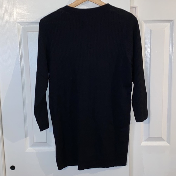 Tuckernuck Black V-neck Button Sweater - Picture 5 of 5